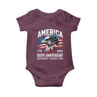America 250th Anniversary Baby Onesie USA Patriotic Eagle 1776 2026 Independence Freedom Pride