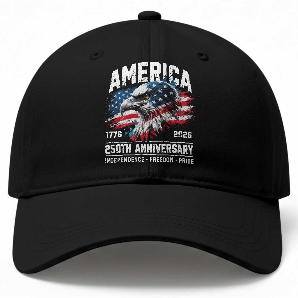 America 250th Anniversary Baseball Cap USA Patriotic Eagle 1776 2026 Independence Freedom Pride