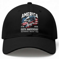 America 250th Anniversary Baseball Cap USA Patriotic Eagle 1776 2026 Independence Freedom Pride