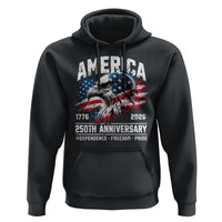 America 250th Anniversary Hoodie USA Patriotic Eagle 1776 2026 Independence Freedom Pride