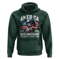 America 250th Anniversary Hoodie USA Patriotic Eagle 1776 2026 Independence Freedom Pride