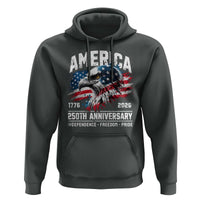 America 250th Anniversary Hoodie USA Patriotic Eagle 1776 2026 Independence Freedom Pride
