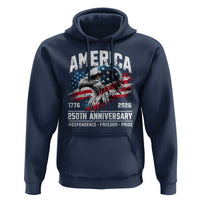 America 250th Anniversary Hoodie USA Patriotic Eagle 1776 2026 Independence Freedom Pride