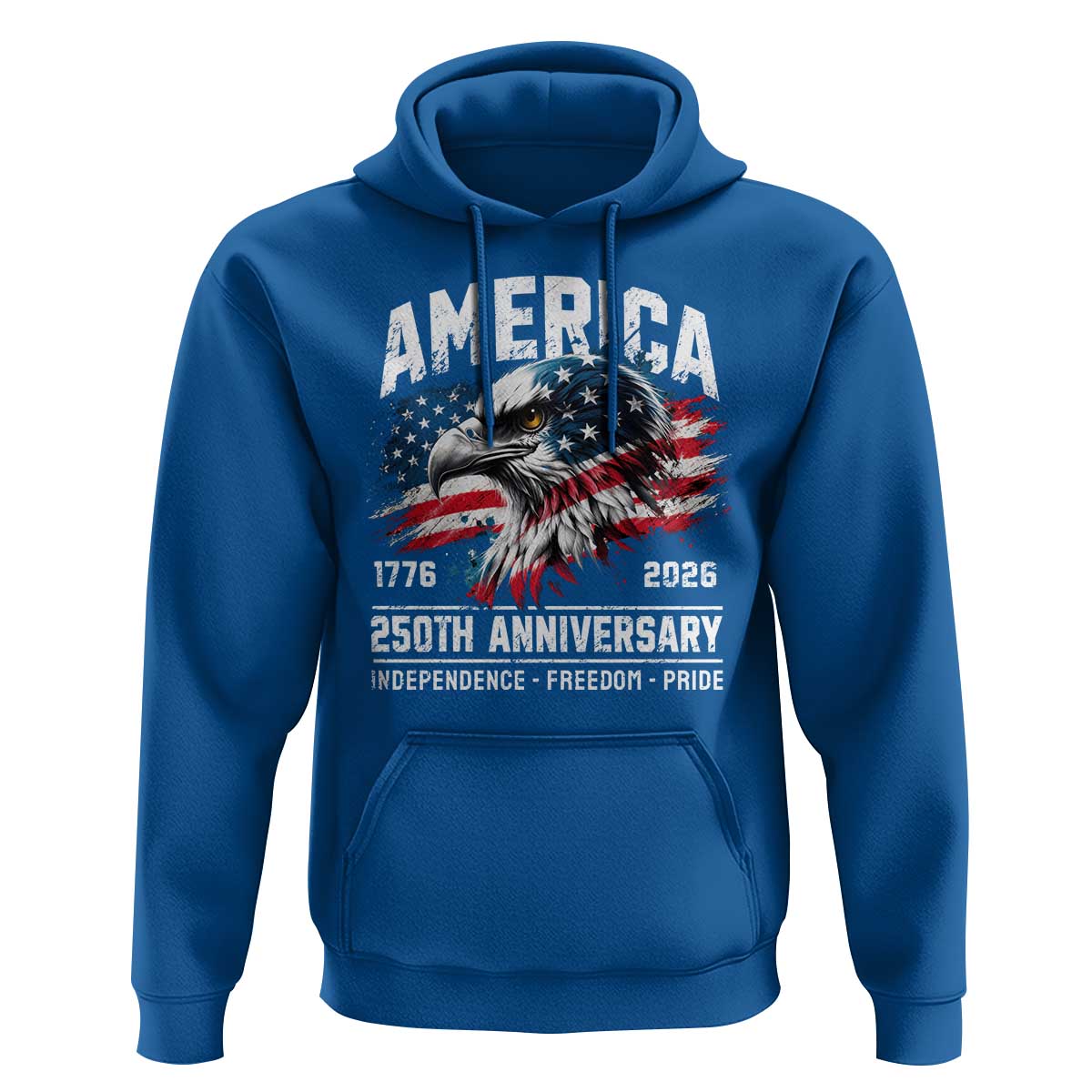 America 250th Anniversary Hoodie USA Patriotic Eagle 1776 2026 Independence Freedom Pride