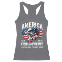 America 250th Anniversary Racerback Tank Top USA Patriotic Eagle 1776 2026 Independence Freedom Pride