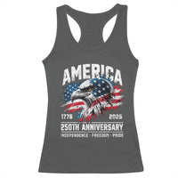 America 250th Anniversary Racerback Tank Top USA Patriotic Eagle 1776 2026 Independence Freedom Pride