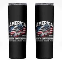 America 250th Anniversary Skinny Tumbler USA Patriotic Eagle 1776 2026 Independence Freedom Pride
