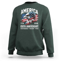 America 250th Anniversary Sweatshirt USA Patriotic Eagle 1776 2026 Independence Freedom Pride