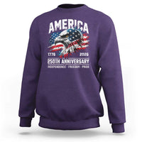 America 250th Anniversary Sweatshirt USA Patriotic Eagle 1776 2026 Independence Freedom Pride