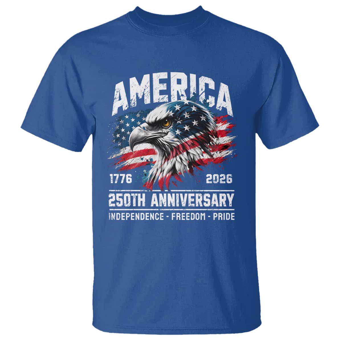 America 250th Anniversary T Shirt USA Patriotic Eagle 1776 2026 Independence Freedom Pride