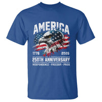 America 250th Anniversary T Shirt USA Patriotic Eagle 1776 2026 Independence Freedom Pride