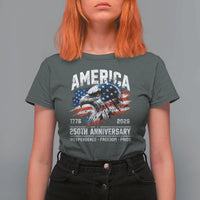 America 250th Anniversary T Shirt For Women USA Patriotic Eagle 1776 2026 Independence Freedom Pride