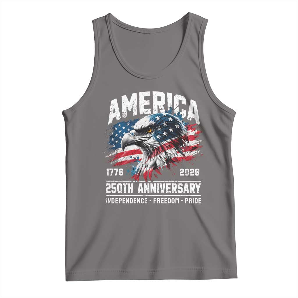 America 250th Anniversary Tank Top USA Patriotic Eagle 1776 2026 Independence Freedom Pride
