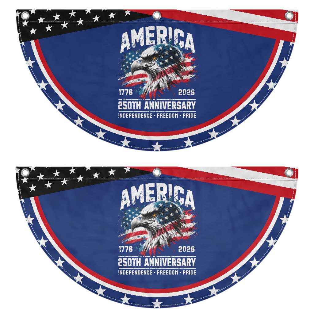 America 250th Anniversary Patriotic Fan Flag USA Eagle 1776 2026 Independence Freedom Pride