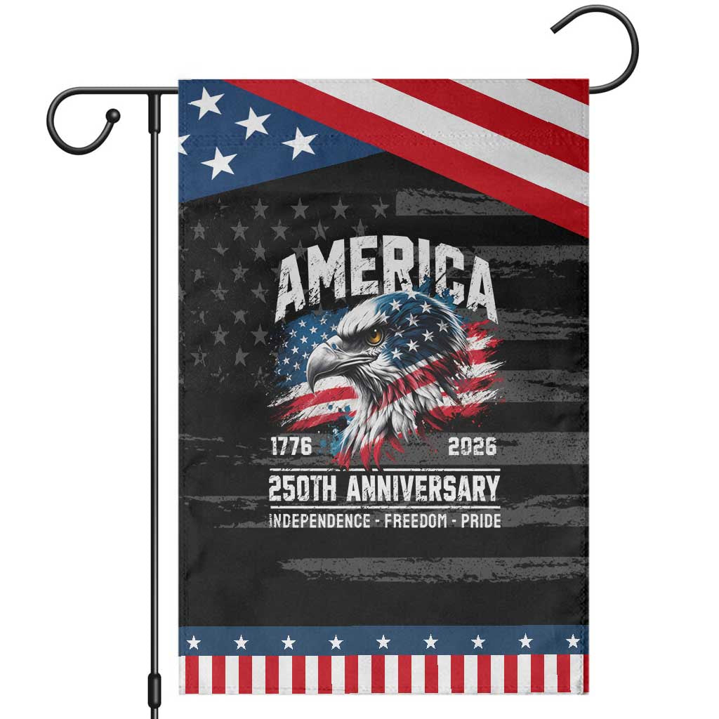America 250th Anniversary Patriotic Garden Flag USA Eagle 1776 2026 Independence Freedom Pride