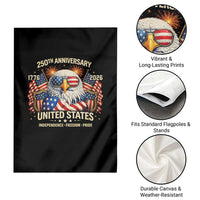 250 Anniversary USA 250th American 250 Years 4th July 2026 Garden Flag
