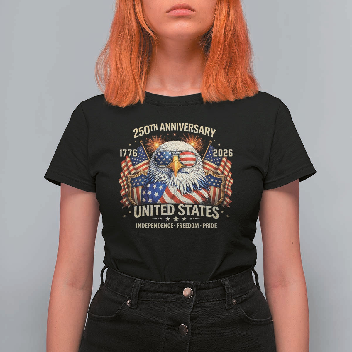 250 Anniversary USA 250th American 250 Years 4th July 2026 T Shirt For Women