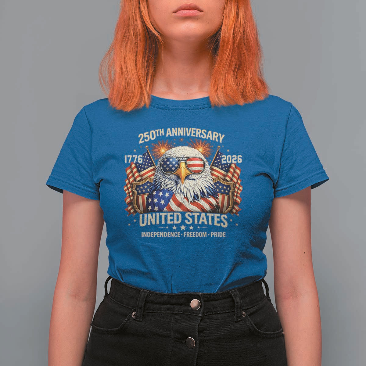 250 Anniversary USA 250th American 250 Years 4th July 2026 T Shirt For Women