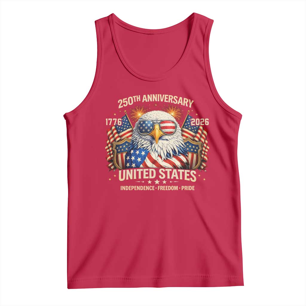 250 Anniversary USA 250th American 250 Years 4th July 2026 Tank Top