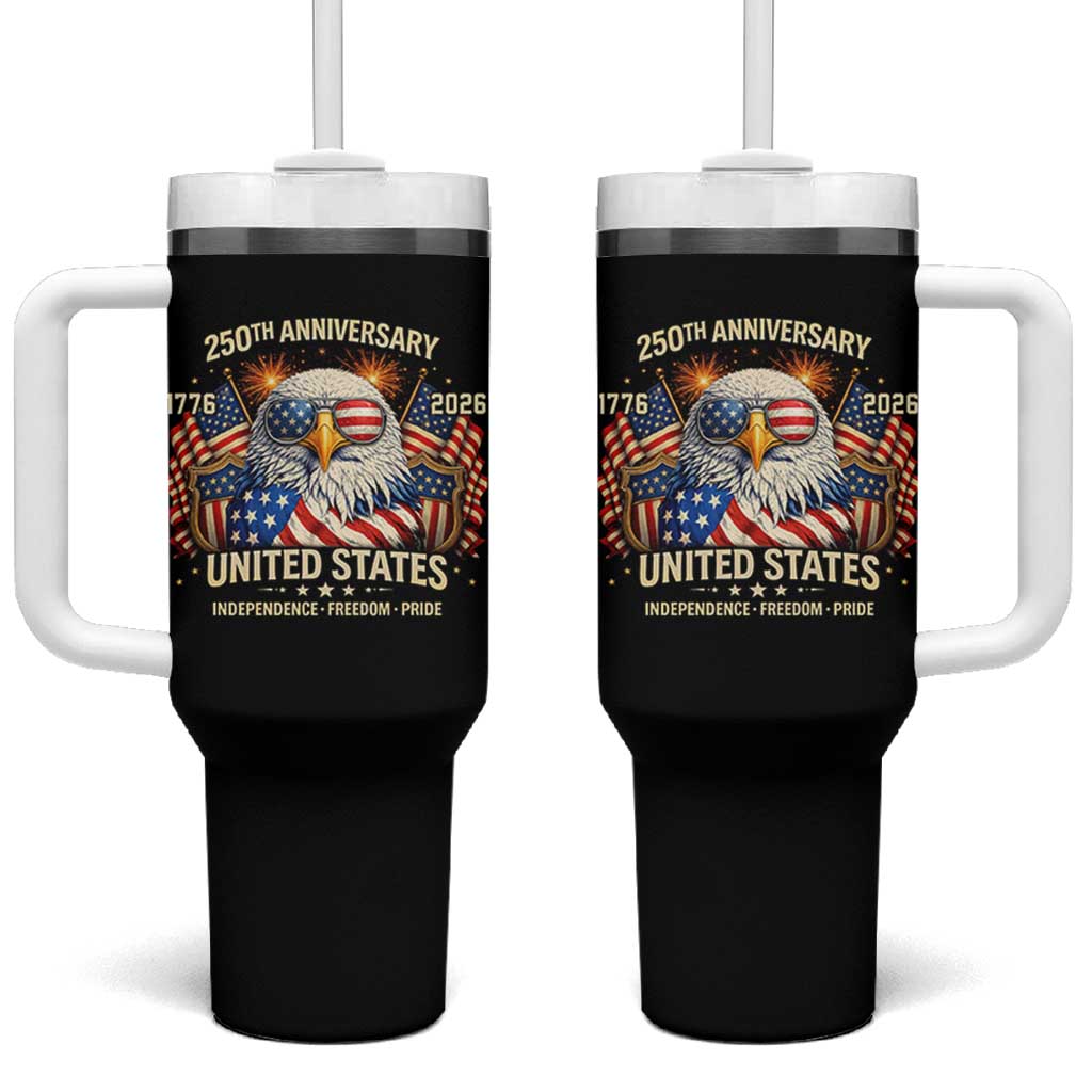 250 Anniversary USA 250th American 250 Years 4th July 2026 Tumbler With Handle