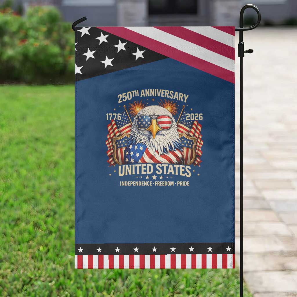 250 Anniversary USA 250th American 250 Years 4th July 2026 Patriotic Garden Flag