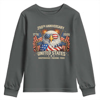 250 Anniversary USA 250th American 250 Years 4th July 2026 Youth Sweatshirt