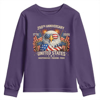 250 Anniversary USA 250th American 250 Years 4th July 2026 Youth Sweatshirt