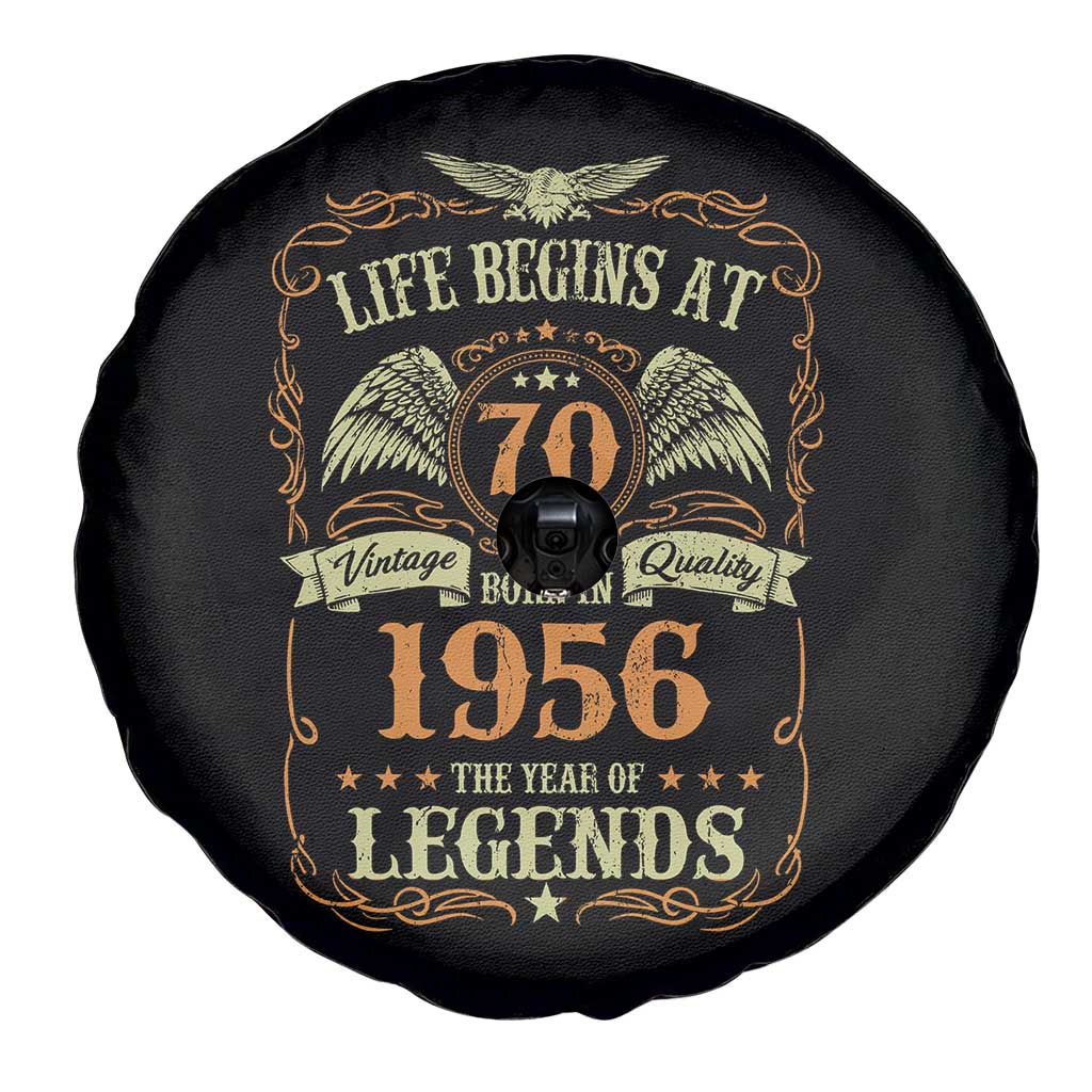 70th Birthday Spare Tire Cover Life Begins At 70 Born In 1956 The Year Of Legends