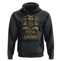 70th Birthday Hoodie Life Begins At 70 Born In 1956 The Year Of Legends