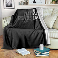 Bold Badass Bonus Dad Throw Blanket Old Ass Dad Funny Father's Day Gift