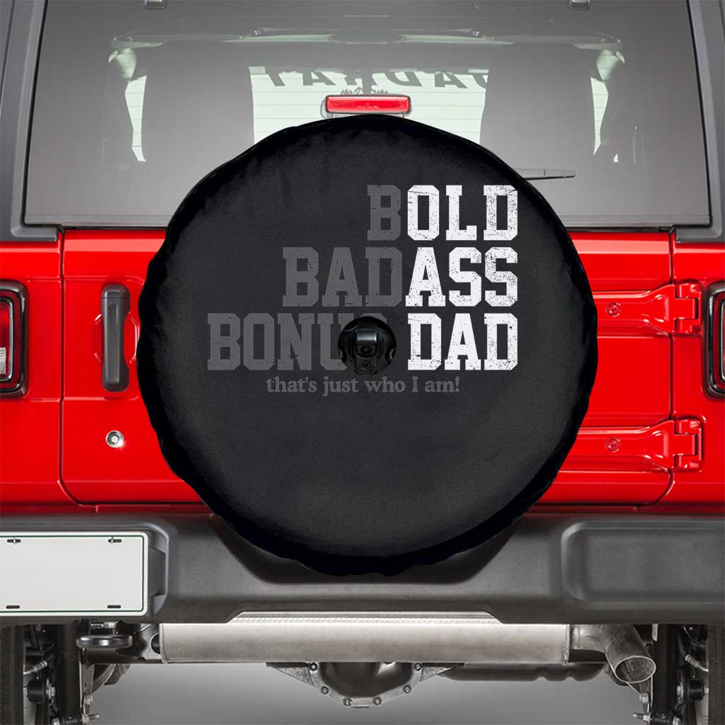 Bold Badass Bonus Dad Spare Tire Cover Old Ass Dad Funny Father's Day Gift