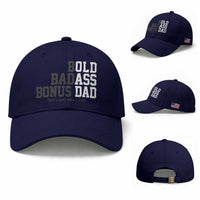 Bold Badass Bonus Dad Baseball Cap Old Ass Dad Funny Father's Day Gift