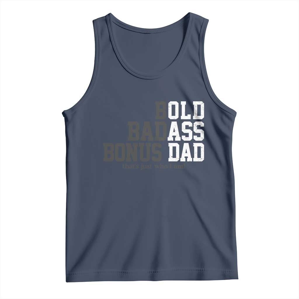 Bold Badass Bonus Dad Tank Top Old Ass Dad Funny Father's Day Gift