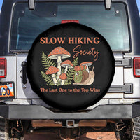 Slow Hiking Society The Last One to The Top Wins Spare Tire Cover Funny Snail Mountaineering