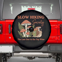 Slow Hiking Society The Last One to The Top Wins Spare Tire Cover Funny Snail Mountaineering