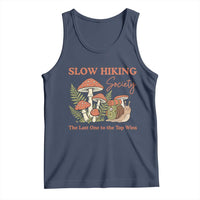 Slow Hiking Society The Last One to The Top Wins Tank Top Funny Snail Mountaineering