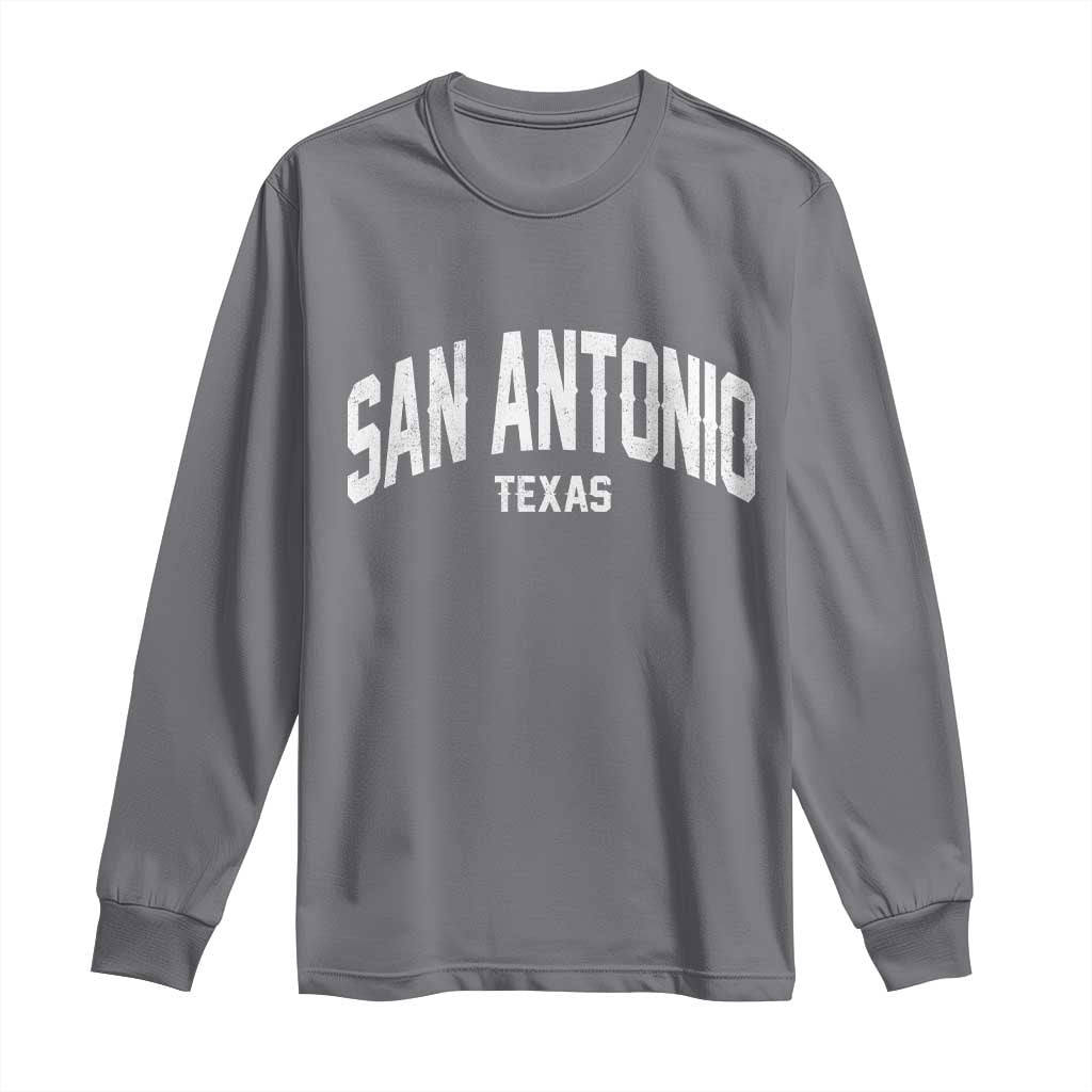 San Antonio Texas TX Vintage Long Sleeve Shirt