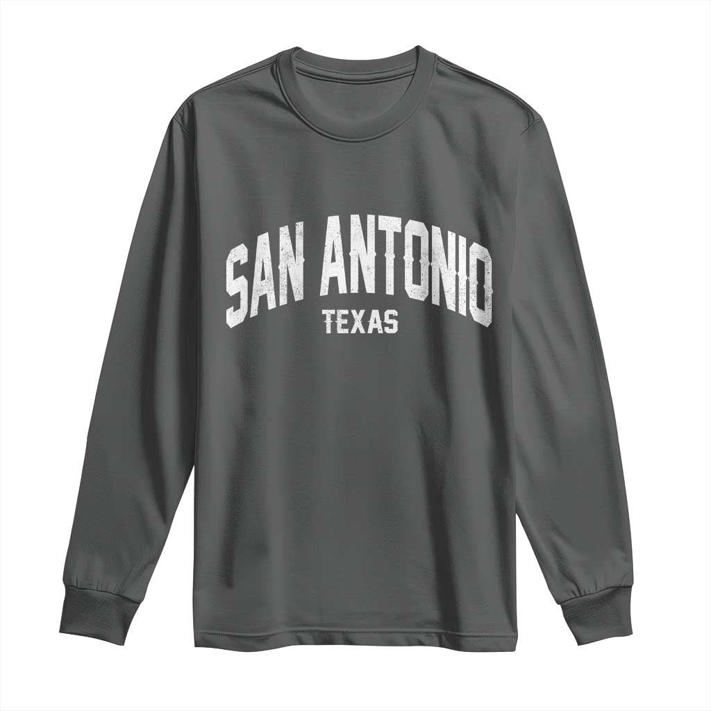 San Antonio Texas TX Vintage Long Sleeve Shirt
