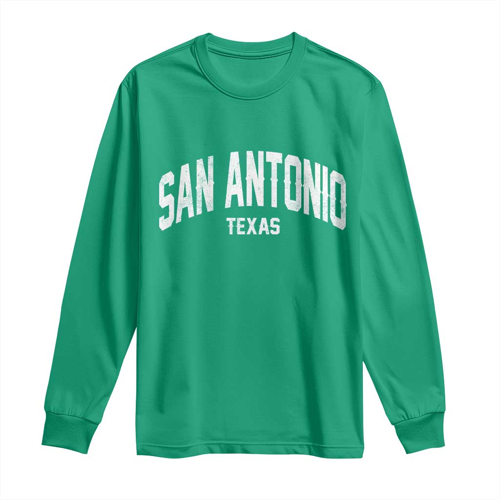 San Antonio Texas TX Vintage Long Sleeve Shirt
