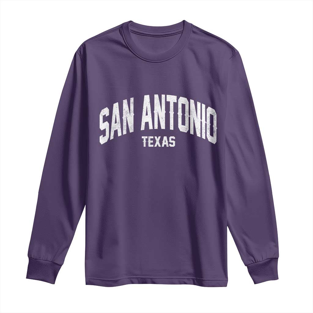 San Antonio Texas TX Vintage Long Sleeve Shirt