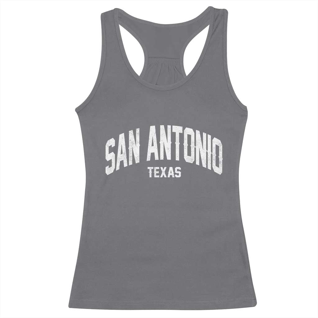 San Antonio Texas TX Vintage Racerback Tank Top