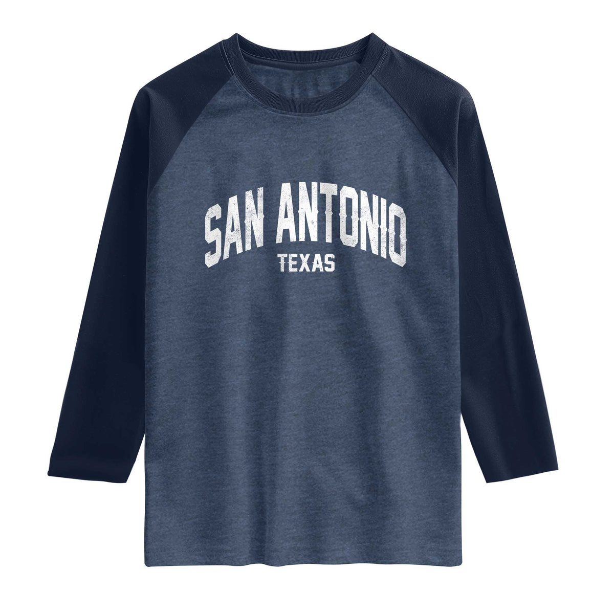 San Antonio Texas TX Vintage Raglan Shirt