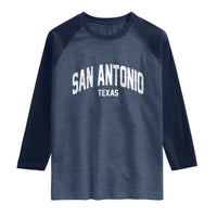 San Antonio Texas TX Vintage Raglan Shirt