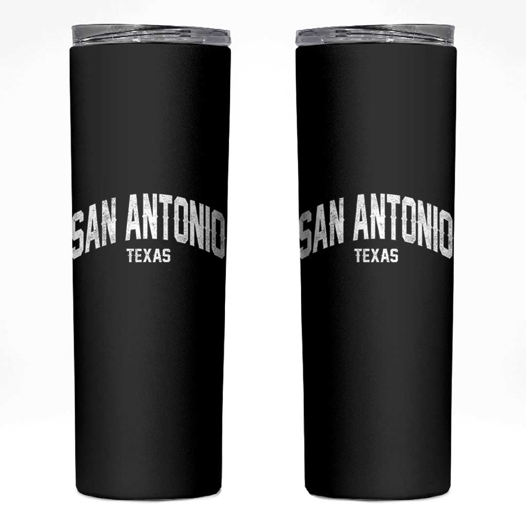 San Antonio Texas TX Vintage Skinny Tumbler
