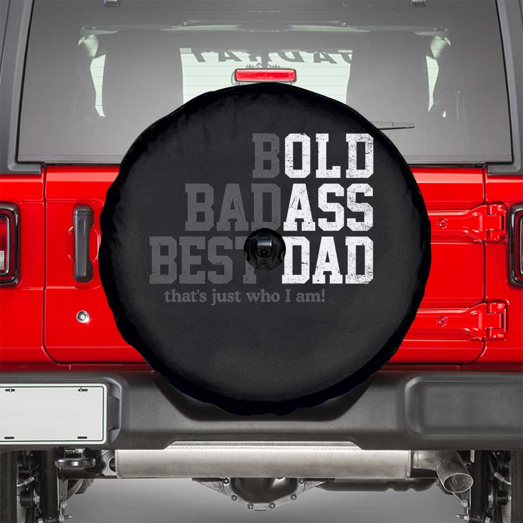 Bold Badass Best Dad Spare Tire Cover Funny Old Ass Father Gag Gift