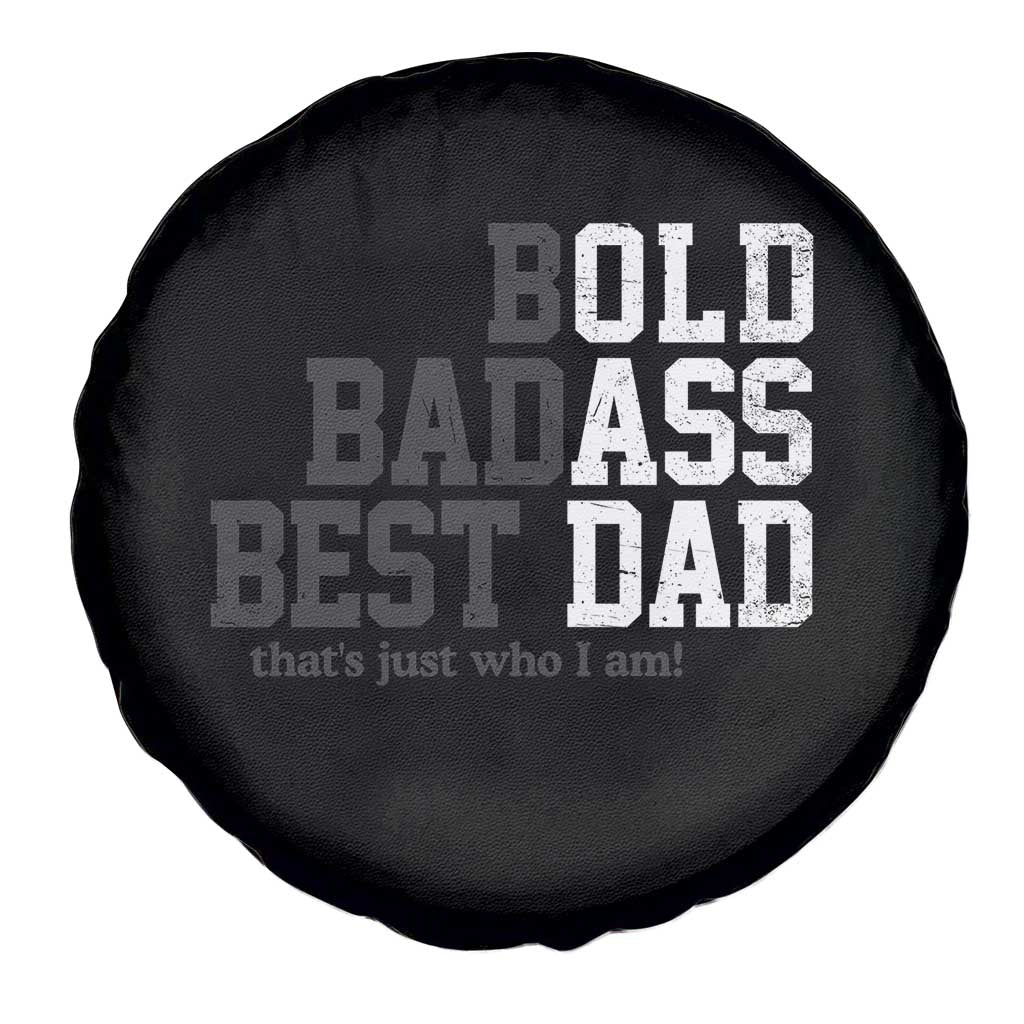 Bold Badass Best Dad Spare Tire Cover Funny Old Ass Father Gag Gift