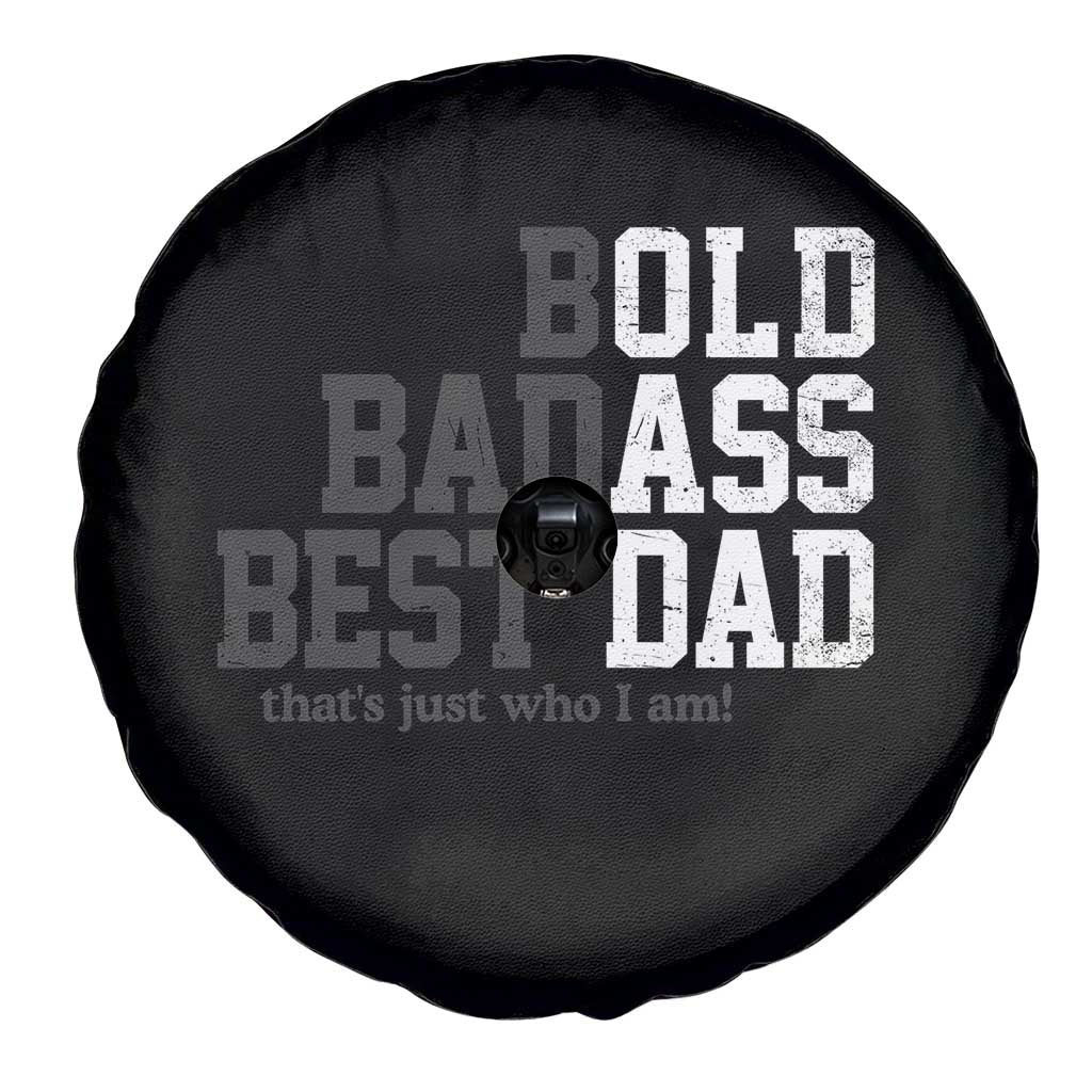 Bold Badass Best Dad Spare Tire Cover Funny Old Ass Father Gag Gift