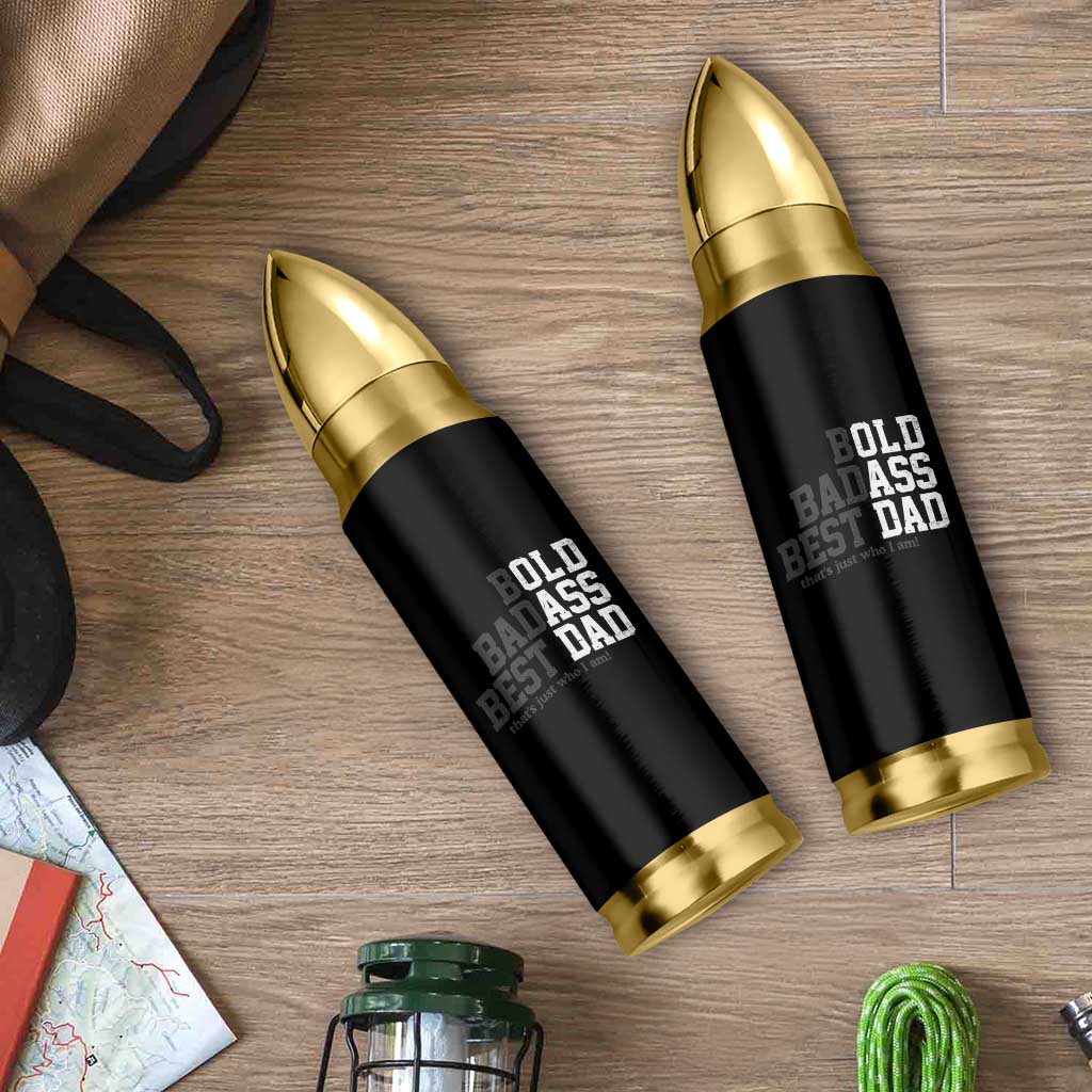 Bold Badass Best Dad Bullet Tumbler Funny Old Ass Father Gag Gift