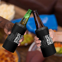 Bold Badass Best Dad 4 in 1 Can Cooler Tumbler Funny Old Ass Father Gag Gift