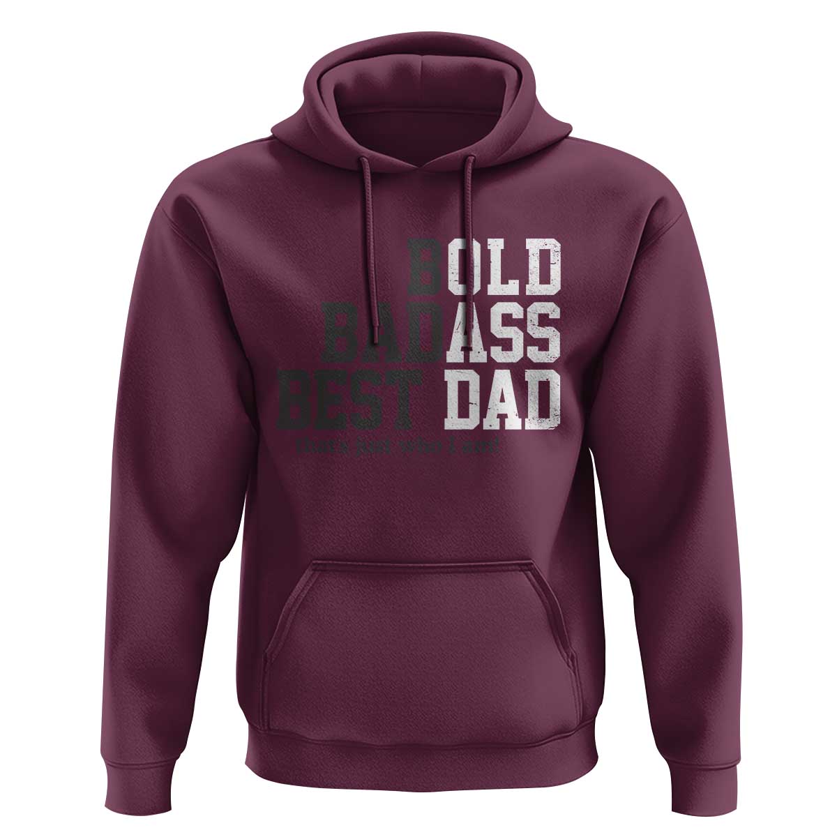 Bold Badass Best Dad Hoodie Funny Old Ass Father Gag Gift